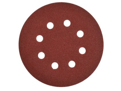 Brusný papírový kotouč P240, průměr 125 mm, 8 otvorů, balení 100 ks