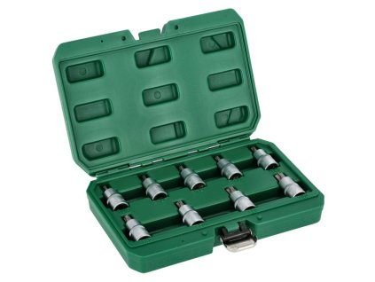 Sada nástrčných klíčů, TORX, 1/2”, 55mm S2 9ks STALCO S011166055