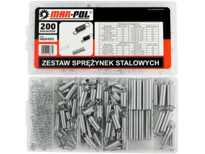Ocelová pružina, sada 200ks MAR-POL
