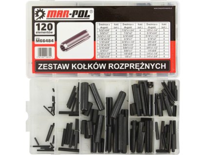 Pružný kolík, sada 120ks MAR-POL