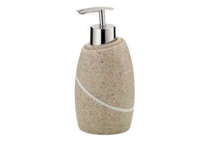 KELA Dávkovač mýdla TALUS poly, dekor kámen béžový KL-20297