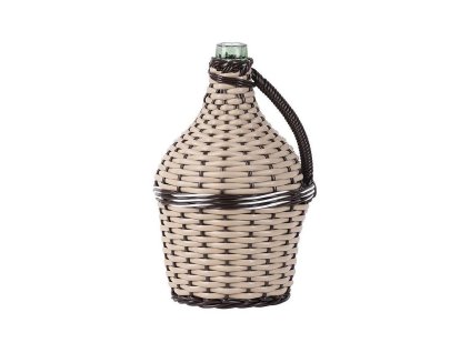 Demižón sklo/plast (oplétaný) Cada Wilo 5l, MIX barev