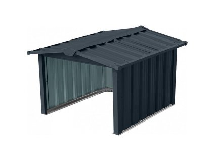 Domek na robotickou sekačku, garáž, plech, antracit, 86x88x60 cm