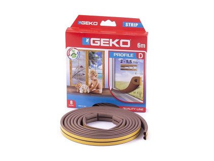 Těsnění "D" 9x6mm-6m hnědé (2x3m)