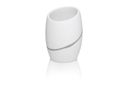 KELA Hrnek Talus polyresin bílá KL-20302