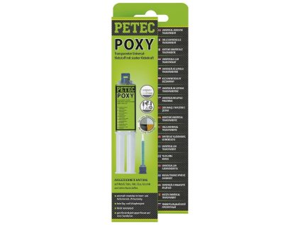 Dvoukomponentní lepidlo epoxypryskyřičné, na kovy a plasty, 24 ml - Petec