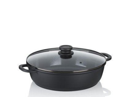 KELA Hluboká pánev s poklicí a keramickým povrchem 32 cm ATURA KL-15167