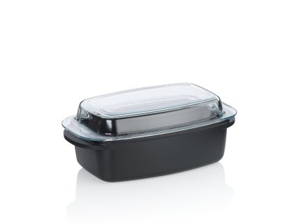 KELA Pekáč s keramickým povrchem a víkem ATURA 40x22x16cm KL-15172