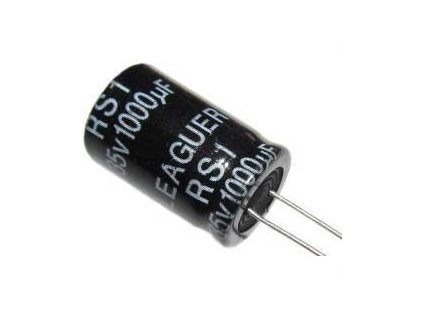 1000u/35V 105° 13x21x7,5mm, elektrolyt.kondenzátor radiální