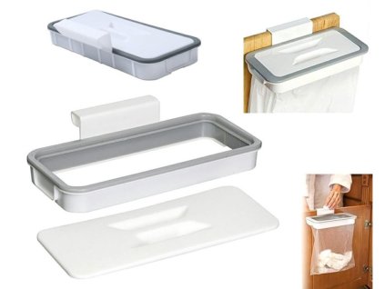 Univerzální závěsný držák sáčků na odpad