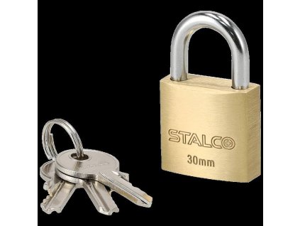 Visací zámek mosazný, 30 mm STALCO S024110230