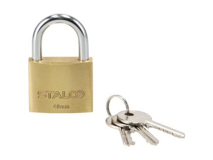 Visací zámek mosazný, 40 mm STALCO S024110240