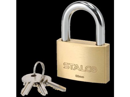 Visací zámek mosazný, 60 mm STALCO S024110260