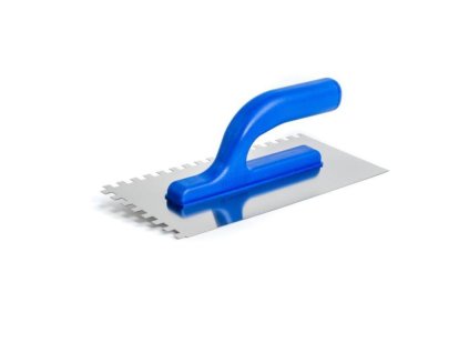 Hladítko nerez, zub 12 mm, 130 x 270 mm, plastová otevřená rukojeť M