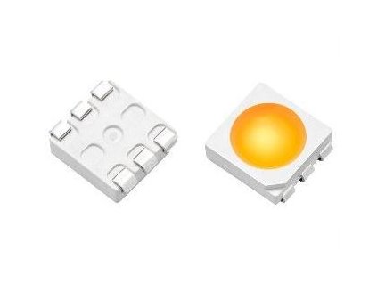 LED SMD 5050 bílá 10500K 22lm/ 60mA 120°