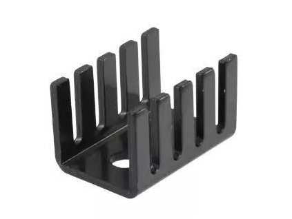 Chladič 13x19x12 (TO220) černý, 21K/W    DO1A