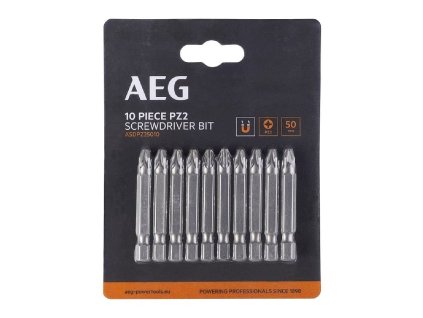 Šroubovací bit PZ2 50mm AEG, sada 10ks