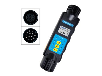 Zkoušečka - tester 13pólových elektrických zásuvek a zástrček 12V pro přívesy - Kunzer