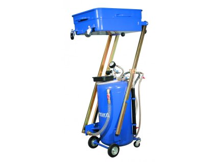 Olejová jímka pneumatická, pojízdná, objem 90 litrů, se záchytnou vanou - ASTA