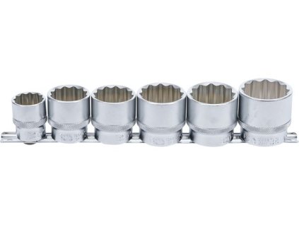 BGS Technic BGS 70102 Nástrčné hlavice 1/2" 12hran 24 ÷ 38 mm BGS1070102 Sada 6 dílů na ko