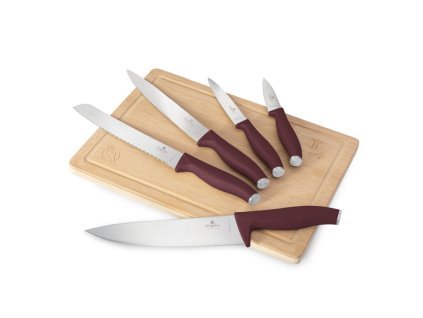 BERLINGERHAUS Sada nožů s prkénkem 6 ks Leonardo Collection BH-2965