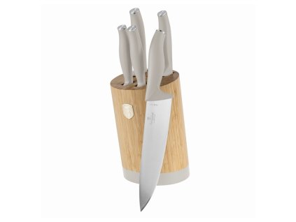 BERLINGERHAUS Sada nožů se stojanem BAMBOO 6 ks Sahara Collection BH-2755
