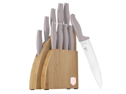 BERLINGERHAUS Sada nožů se stojanem BAMBOO 10 ks Taupe Collection BH-3122