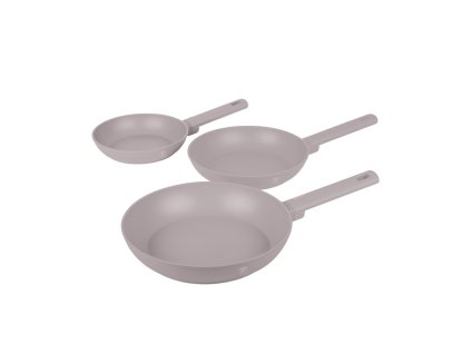 BERLINGERHAUS Sada pánví s titanovým povrchem 3 ks Taupe Collection BH-8108