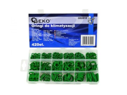 Sada těsnění o-kroužků pro klimatizaci 420ks GEKO