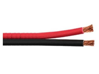 Dvojlinka 2x4mm2 CU,11AWG červeno-černá