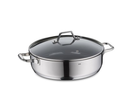 KELA Pánev servírovací s poklicí Lucca nerez 32x9 cm 6l KL-11587