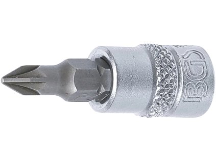 Nástrčná hlavice s bitem KŘÍŽOVÁ 1/4" PZ1, BGS - B2490