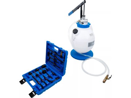 Plnička převodového oleje s ruční pumpou, s 8 adaptéry, 7 l, BGS - B9992