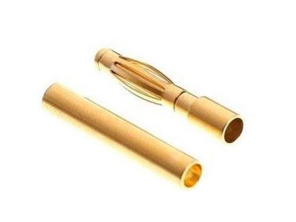 Banánek a zdířka 2mm, neizolovány /pružinový konektor/