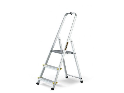 Schůdky hliníkové Drabest, 150kg, 3 stupně, s háčkem