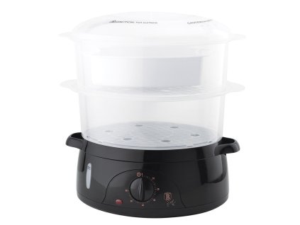 BERLINGERHAUS Parní hrnec elektrický dvoupatrový Black Rose Collection BH-9378