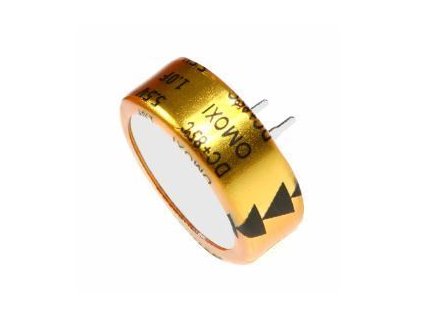 1F/5,5V  21,5x7,5mm, RM5mm elektrolytycký zálohovací kondenzátor