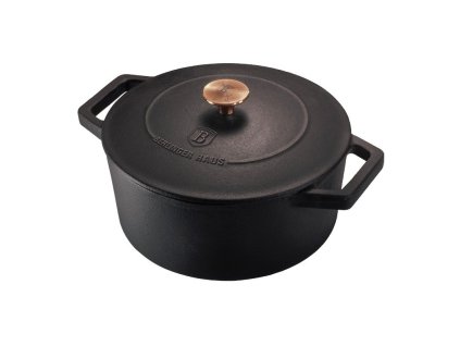 BERLINGERHAUS Pekáč litinový s poklicí 24 cm Black Rose Collection BH-6492