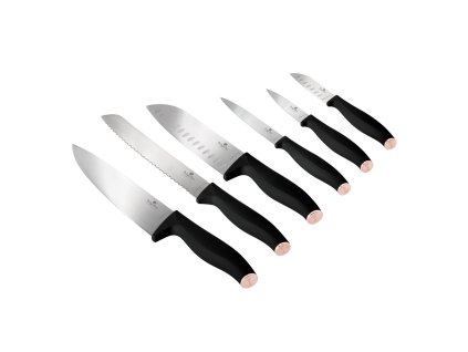 BERLINGERHAUS Sada nožů s dárkovou krabičkou 7 ks Black Rose Collection BH-2949