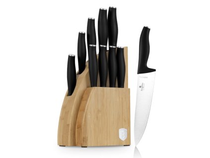 BERLINGERHAUS Sada nožů se stojanem BAMBOO 10 ks Matte Black Collection BH-2979