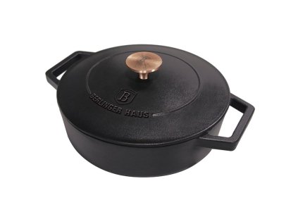 BERLINGERHAUS Pekáč litinový s poklicí 26 cm Black Rose Collection BH-6493