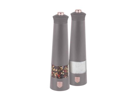 BERLINGERHAUS Mlýnek na pepř a sůl elektrický sada 2 ks Taupe Collection BH-9544