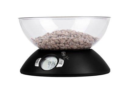BERLINGERHAUS Váha kuchyňská digitální 5 kg s miskou Matte Black Collection BH-9618