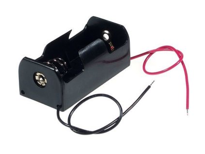 Držák baterie 1xC (R14) BH211-1A, s drátovými vývody