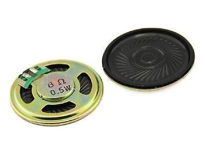 Repro 36x5mm 8ohm/0,5W, plastová membrána