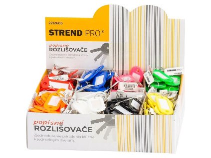 Štítek na klíče s kroužkem, mix barev, 200ks