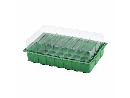Minipařeniště s víkem 28 sazenic, 35,5x22x7cm