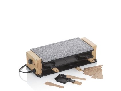 KELA Raclette/Stone Bedretto Granite black 8 osob 49,0x20,5x12,5cm KL-16626