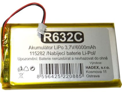 Akumulátor LiPo 3,7V/6000mAh 115282 /Nabíjecí baterie Li-Pol/