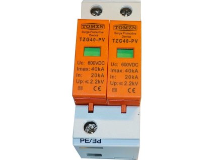 Přepěťová ochrana TOMZN TZG40-PV 600VDC na DIN lištu